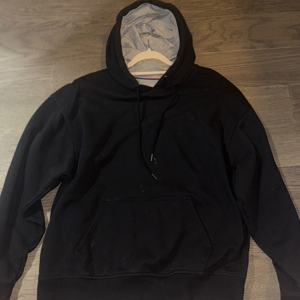 Champion Black Hoodie for Men